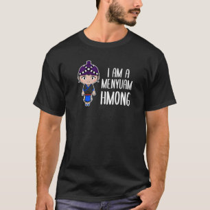 Hmong Miao Proud Traditional Girl Woman Hmoob Ethn T-Shirt