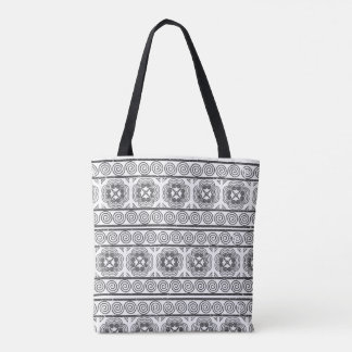 Hmong Motif in Grey Tote Bag