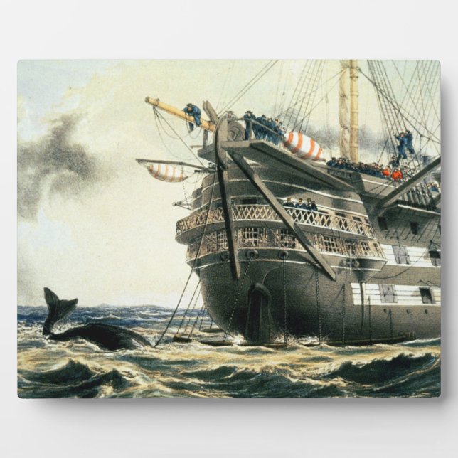 HMS Agamemnon laying the original Atlantic cable, Plaque (Front)