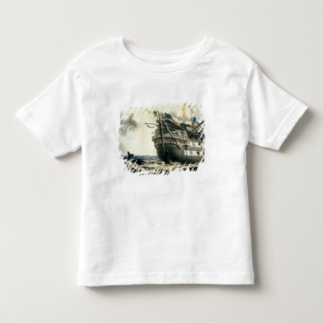 HMS Agamemnon laying the original Atlantic cable, Toddler T-Shirt (Front)