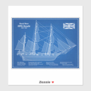 HMS Beagle Tall Ship - Ship Blueprint ABD