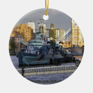 HMS Belfast. Ceramic Tree Decoration