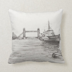 HMS Belfast on the river Thames London.2006 Cushion