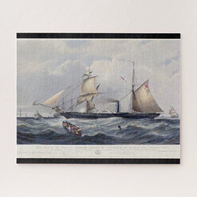 HMS Cyclops Frigate 1839 Jigsaw Puzzle (Horizontal)