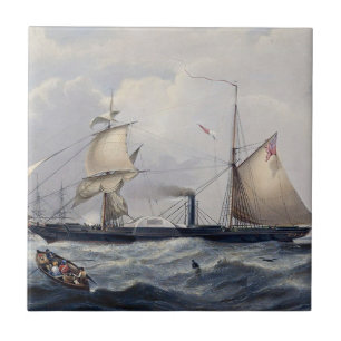 HMS Cyclops Frigate 1839 Tile