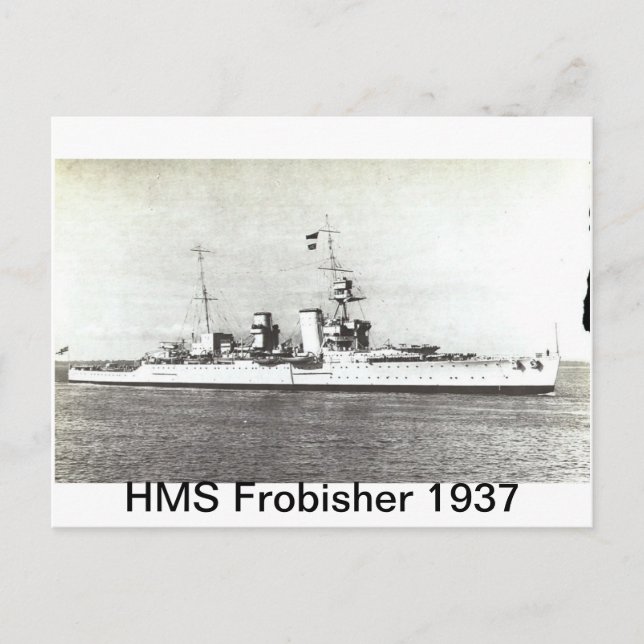 HMS Frobisher Postcard (Front)