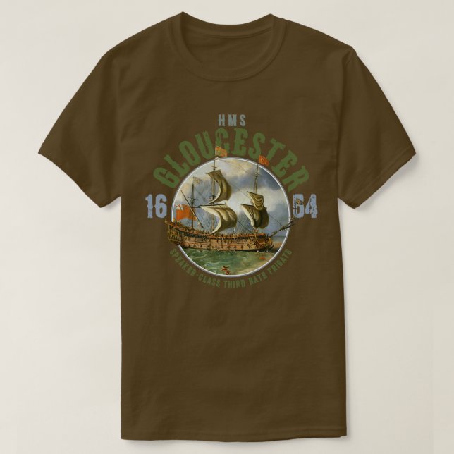 HMS Gloucester T-Shirt (Design Front)