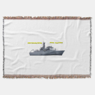 HMS Grimsby (M108) Throw Blanket