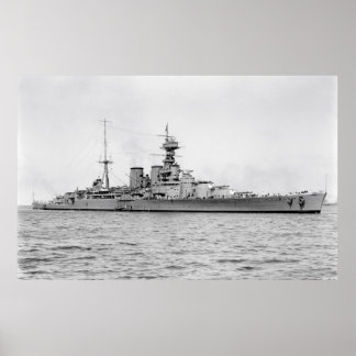 HMS Hood (51) - March 17, 1924 Poster