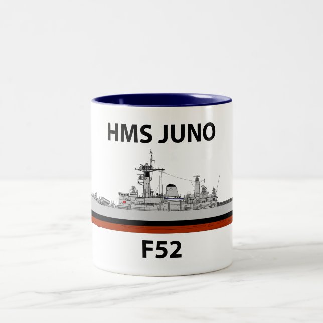 HMS Juno, seacat Two-Tone Coffee Mug (Center)