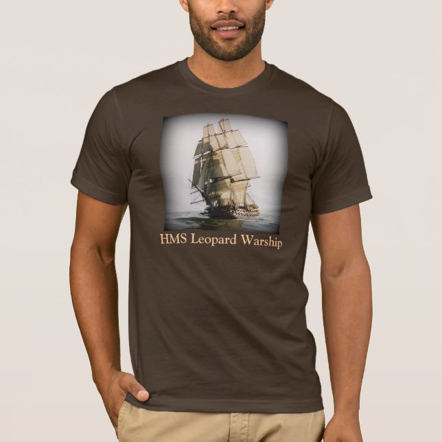 HMS Leopard Warship - T-Shirt (Front)