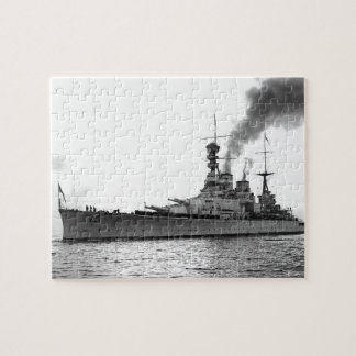HMS Renown - Vintage Nautical Battlecruiser Jigsaw Puzzle