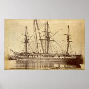 HMS Scylla - 19th Century Royal Navy Warship Poster