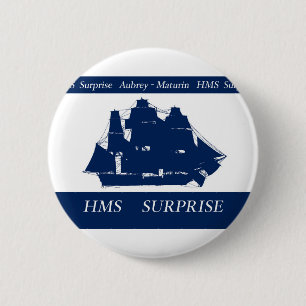 hms surprise, tony fernandes 6 cm round badge