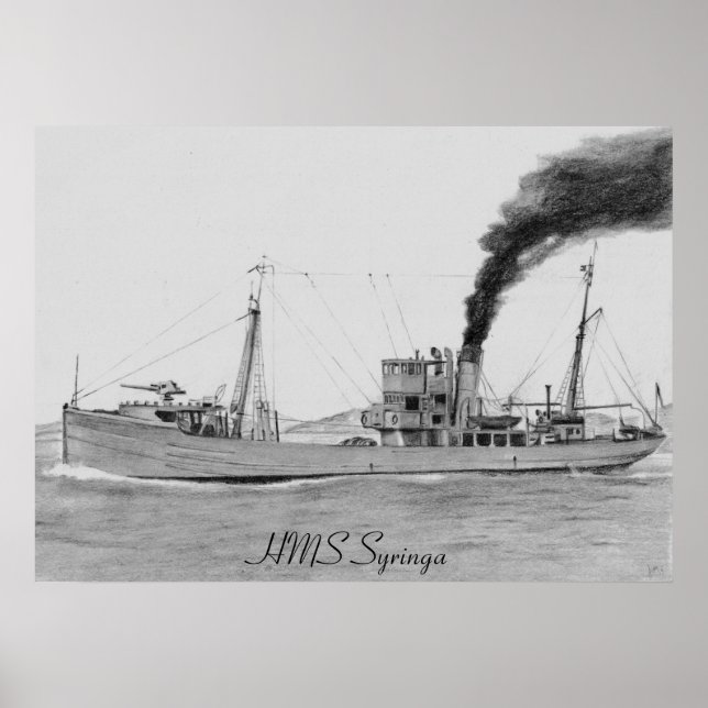 HMS Syringa poster (Front)