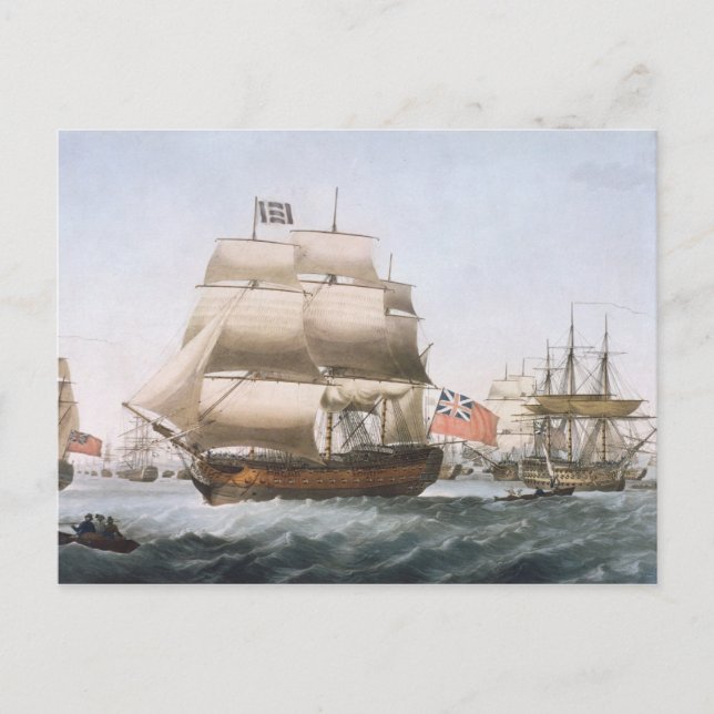 HMS Victory, 1806 Postcard (Front)
