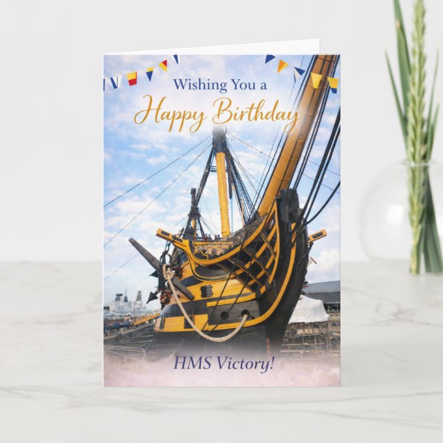 HMS Victory Birthday Card (Front)