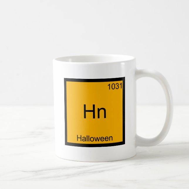 Hn - Halloween Funny Element Meme Chemistry Tee Coffee Mug (Right)
