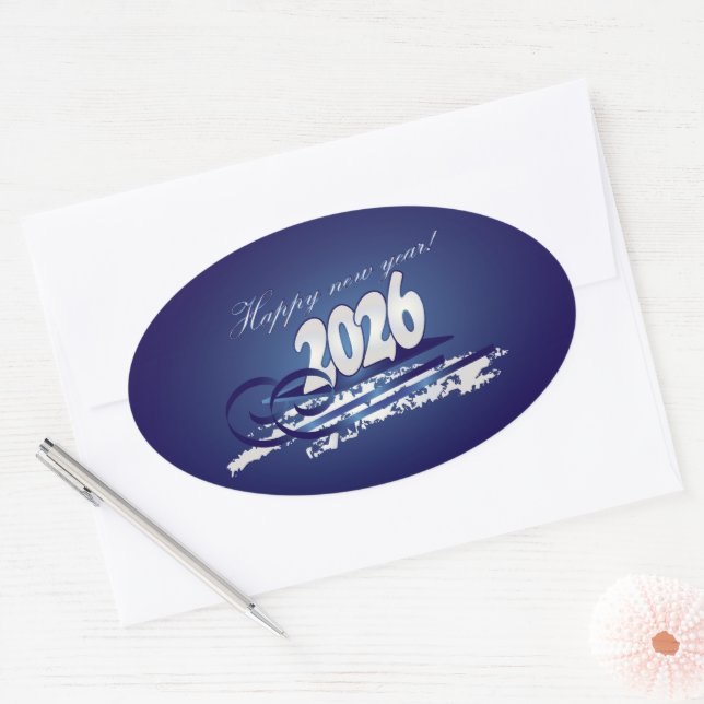 HNY 2026 OVAL STICKER (Envelope)