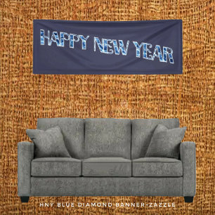 HNY-Blue Diamond Banner