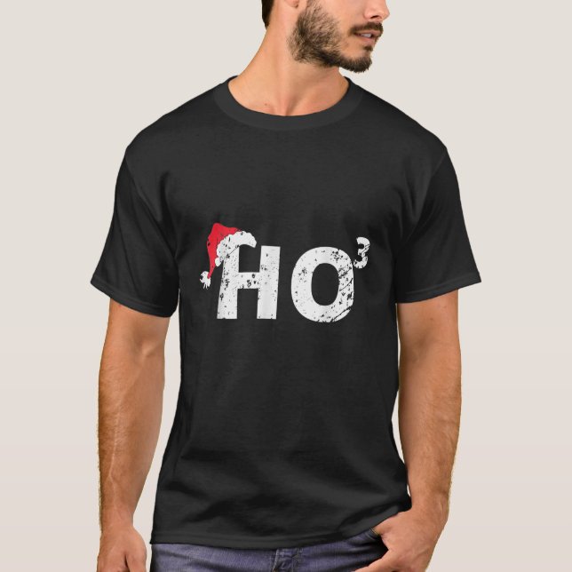 Ho3 Cubed Christmas Ho Ho Ho Math Teacher Funny Gi T-Shirt (Front)