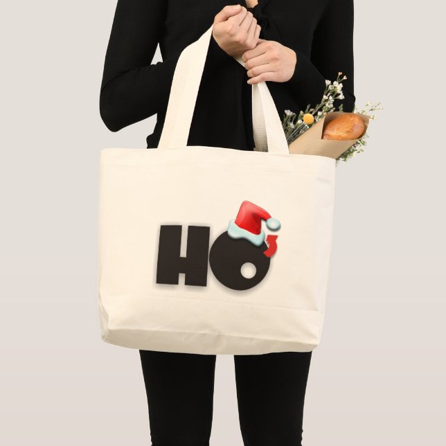 Ho3 Ho Cubed Ho Ho Ho Large Tote Bag (Front (Product))