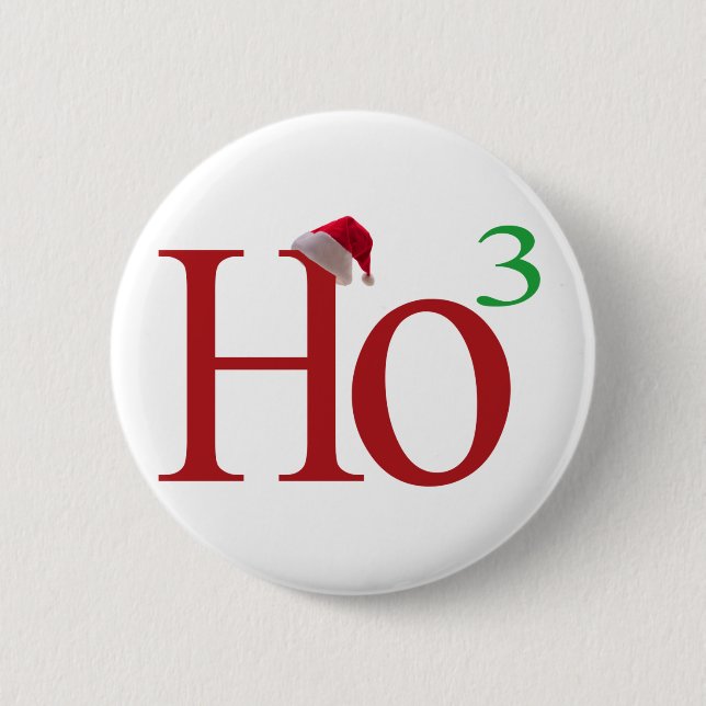 Ho3 (Ho Ho Ho) 6 Cm Round Badge (Front)