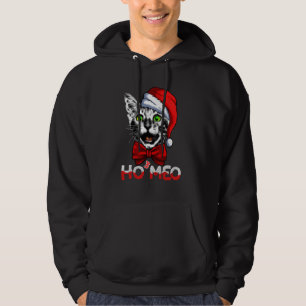 Ho3 Meomas - Hohoho Catmas- Cat Yawning Funny T Sh Hoodie