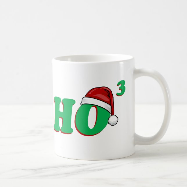 Ho 3 (Cubed) Christmas Humour Coffee Mug (Right)