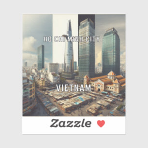 Ho Chi Minh City Vietnam 3 Inch Vinyl Sticker