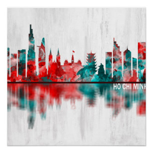 Ho Chi Minh City Vietnam Skyline Poster