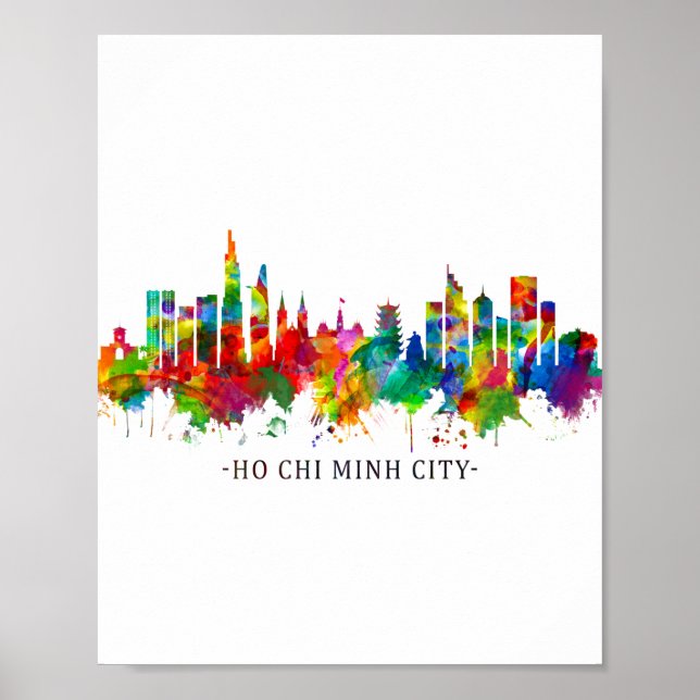 Ho Chi Minh City Vietnam Skyline Poster (Front)