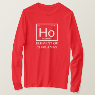 Ho Element Of Christmas Long Sleeve Unisex (red) T-Shirt