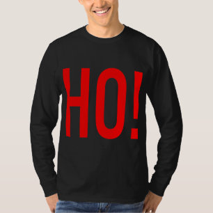 Ho Funny Matching Pajama Christmas Top Red for Fam