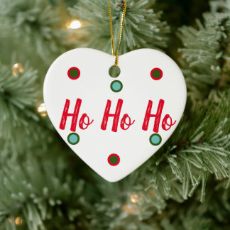 Ho Ho Ceramic Tree Decoration