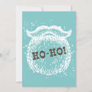 Ho-Ho Christmas Holiday Santa Noel Card