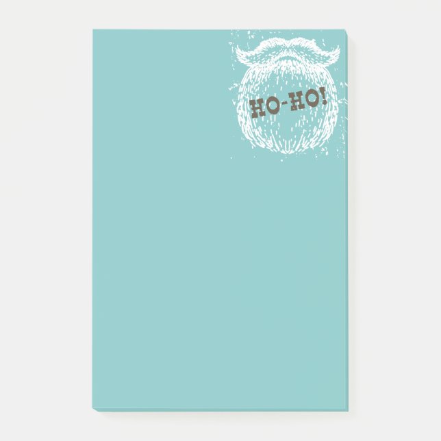 Ho-Ho Christmas Holiday Santa Noel Post-it Notes (Front)
