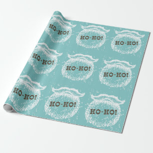 Ho-Ho Christmas Holiday Santa Noel Wrapping Paper