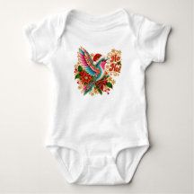Ho Ho Christmas Hummingbird Baby T-Shirt