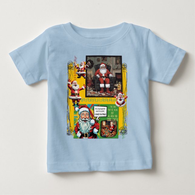 HO HO HELP baby t-shirt (Front)