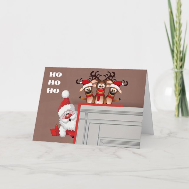 **HO HO HO AND MERRY CHRISTMAS TO YOU** CARD (Front)