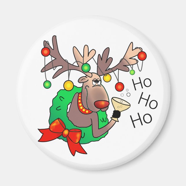 HO HO HO by SHARON SHARPE Magnet (Front)