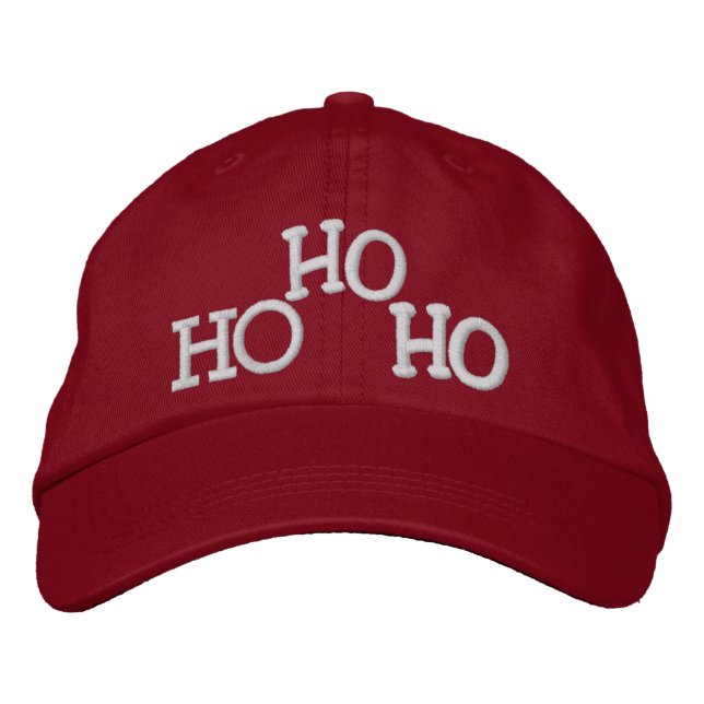 HO HO HO by SRF Embroidered Hat (Front)