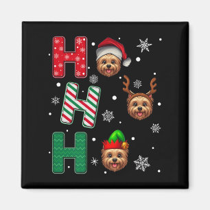 Ho Ho Ho Cairn Terrier Dog Lover Christmas Santa E Magnet