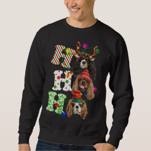 Ho Ho Ho Cavalier King Charles Spaniel Cute Christ Sweatshirt