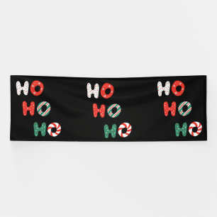 Ho Ho Ho Christmas 4x12 Vinyl Banner