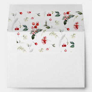 Ho Ho Ho Christmas Brush Script Pattern Envelope