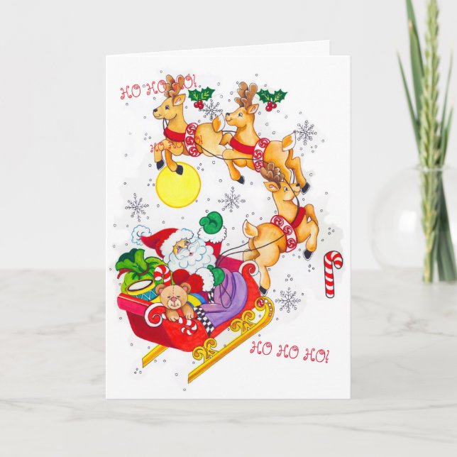 Ho! Ho! Ho! Christmas Card (Front)