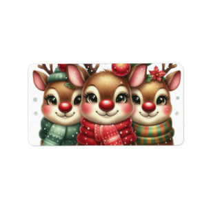 Ho Ho Ho Christmas Card Label