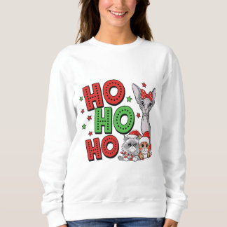 Ho Ho Ho Christmas Cats Sweatshirt